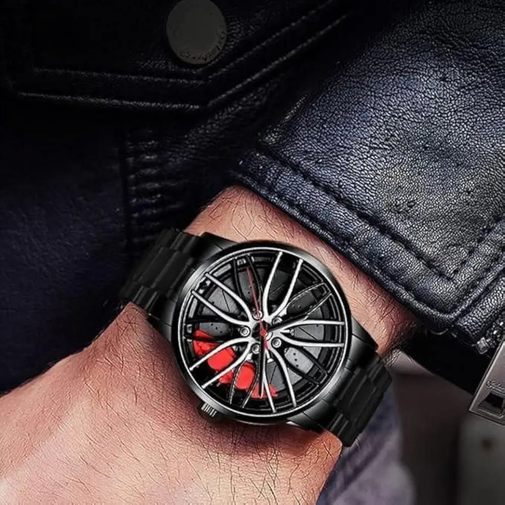 Car Spinning Wheel Men's Analog Watch