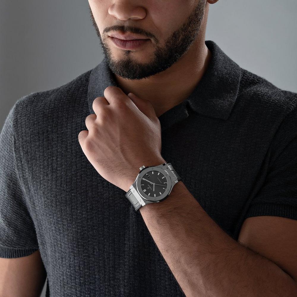 Classic Fusion Automatic 45mm Titanium Black Dial