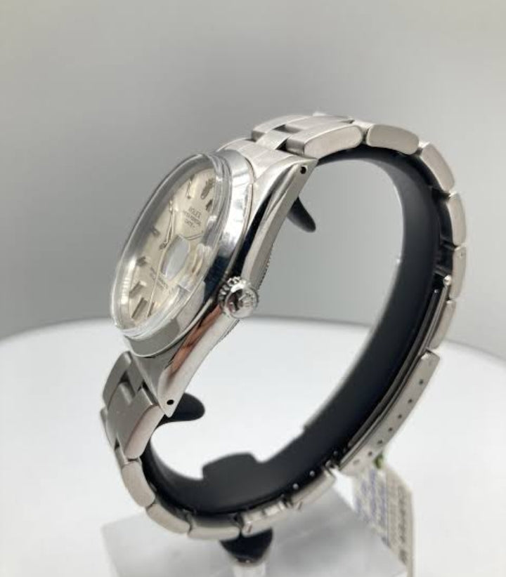 Rolex Oyster Perpetual Date Ref.15000, 34mm Stainless Steel, Silver Dial
