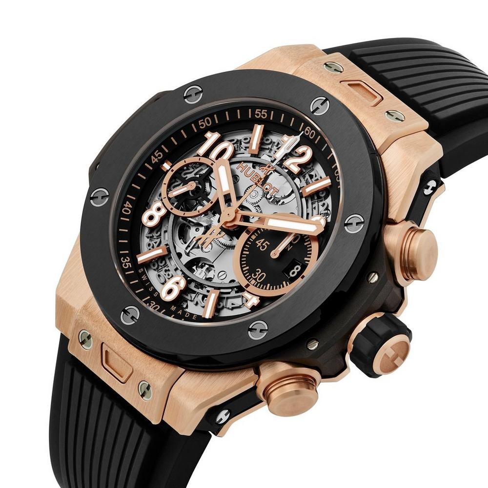 Hublot Big Bang Unico King Gold Ceramic Chronograph.